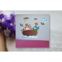 Decor Arca lui Noe  x 2 folii autocolant 50x70 cm