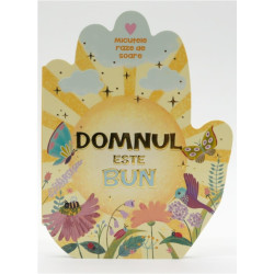 Domnul este bun - cărticică în formă de mână în rugăciune