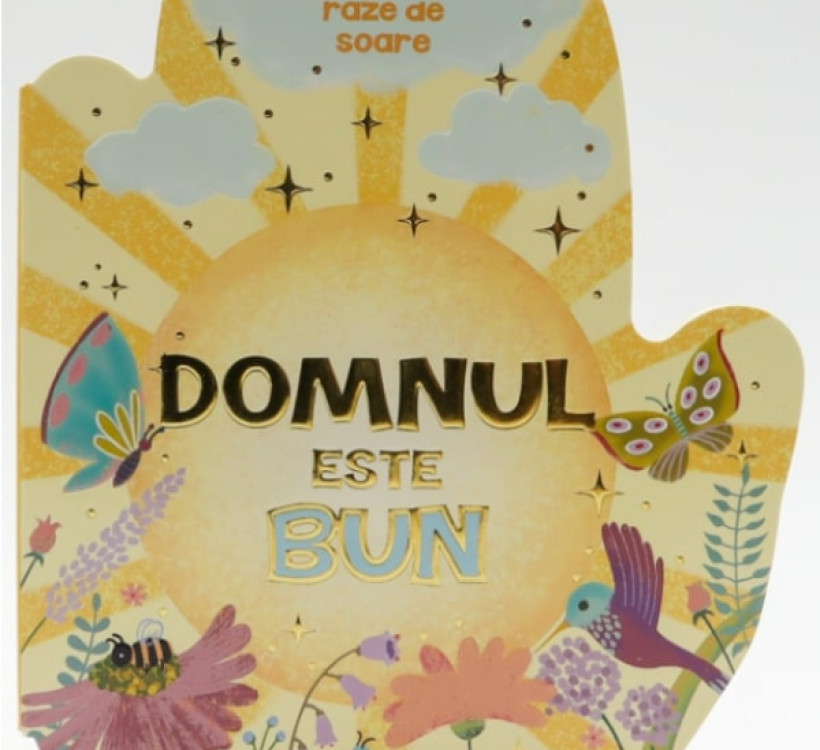 Domnul este bun - cărticică în formă de mână în rugăciune