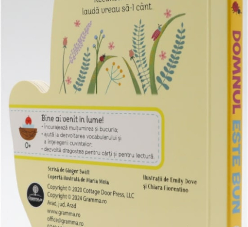 Domnul este bun - cărticică în formă de mână în rugăciune