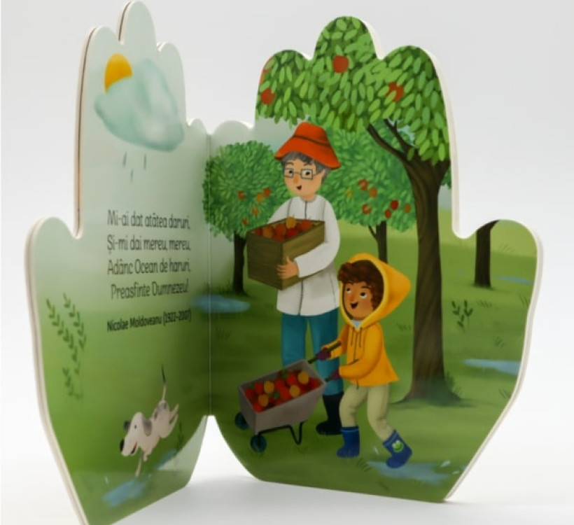 Domnul este bun - cărticică în formă de mână în rugăciune