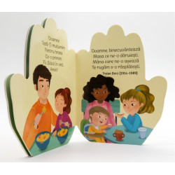 Domnul este bun - cărticică în formă de mână în rugăciune