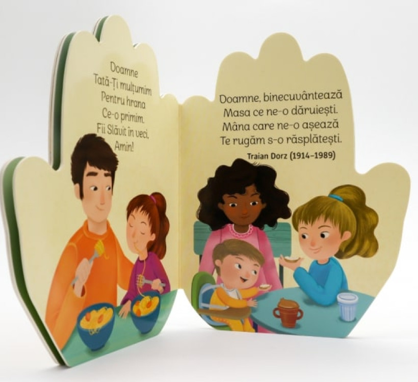 Domnul este bun - cărticică în formă de mână în rugăciune